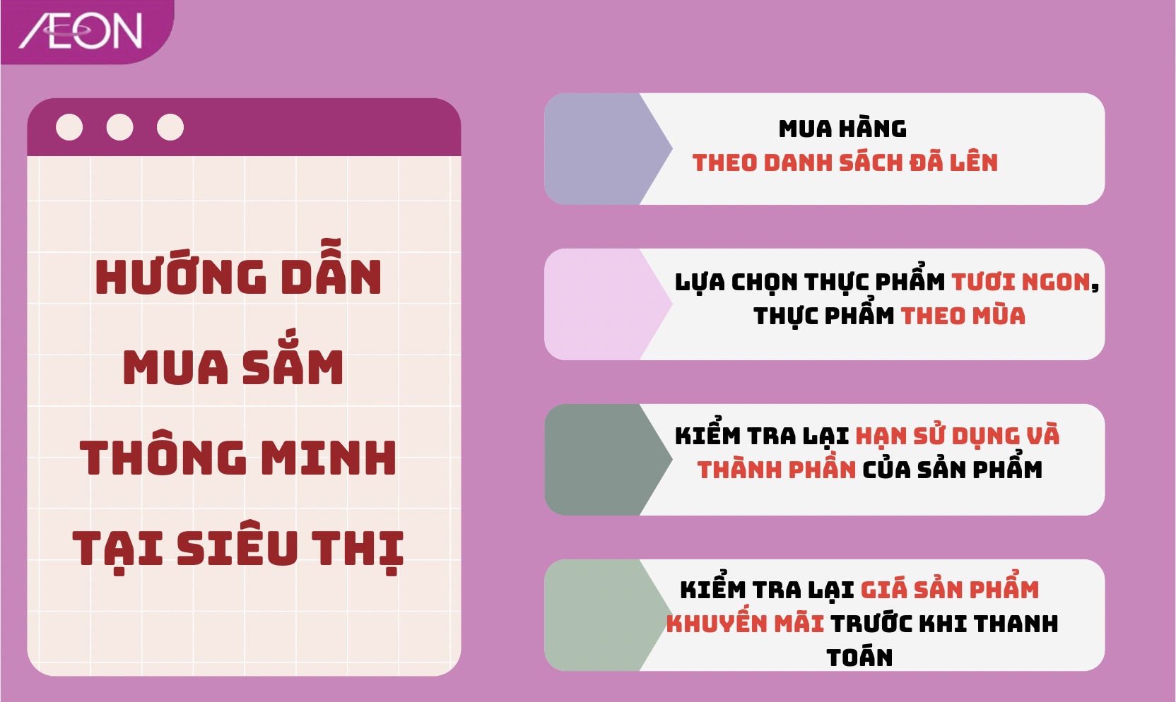 4 nguyên tắc mua sắm thông minh tại siêu thị giúp người tiêu dùng tiết kiệm tiền và tránh các yếu tố gây ảnh hưởng tới sức khỏe