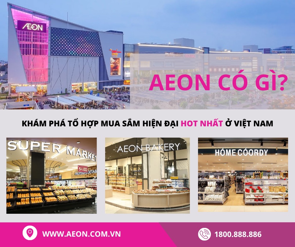 Khám phá hệ thống Trung tâm Bách hóa tổng hợp & siêu thị Nhật Bản AEON