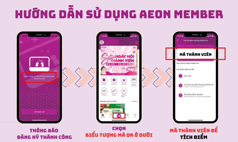Mỗi khách hàng có một mã QR riêng để tích điểm